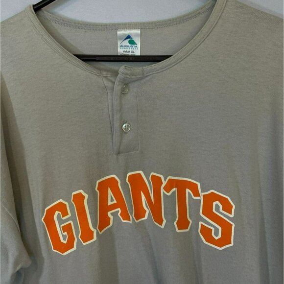 Augusta Sportswear Willy Mays #24 SF Giants Short Sleeve 2-Button Tee Size XL - Picture 3 of 10